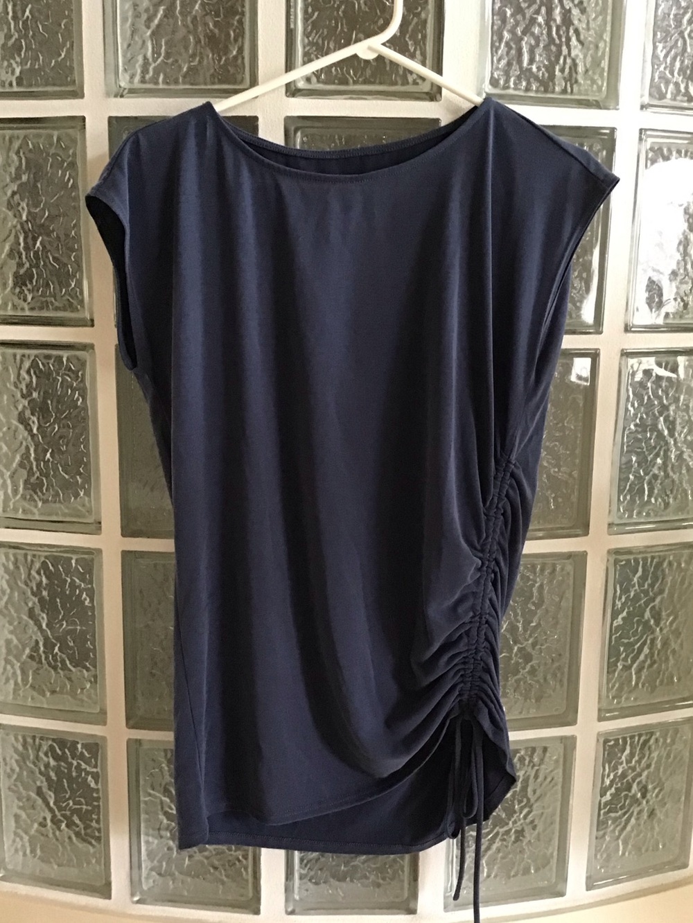 Navy Ruched Top - Picture 3 of 4